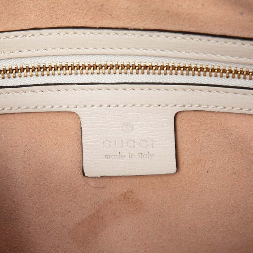 Gucci Small Leather Horsebit 1955 Camera Bag White Leather Very good condition - Box View