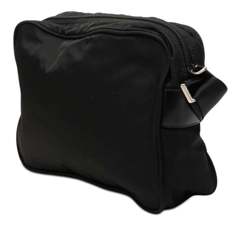 Prada Tessuto Zip Top Crossbody Black Very good condition - Back View