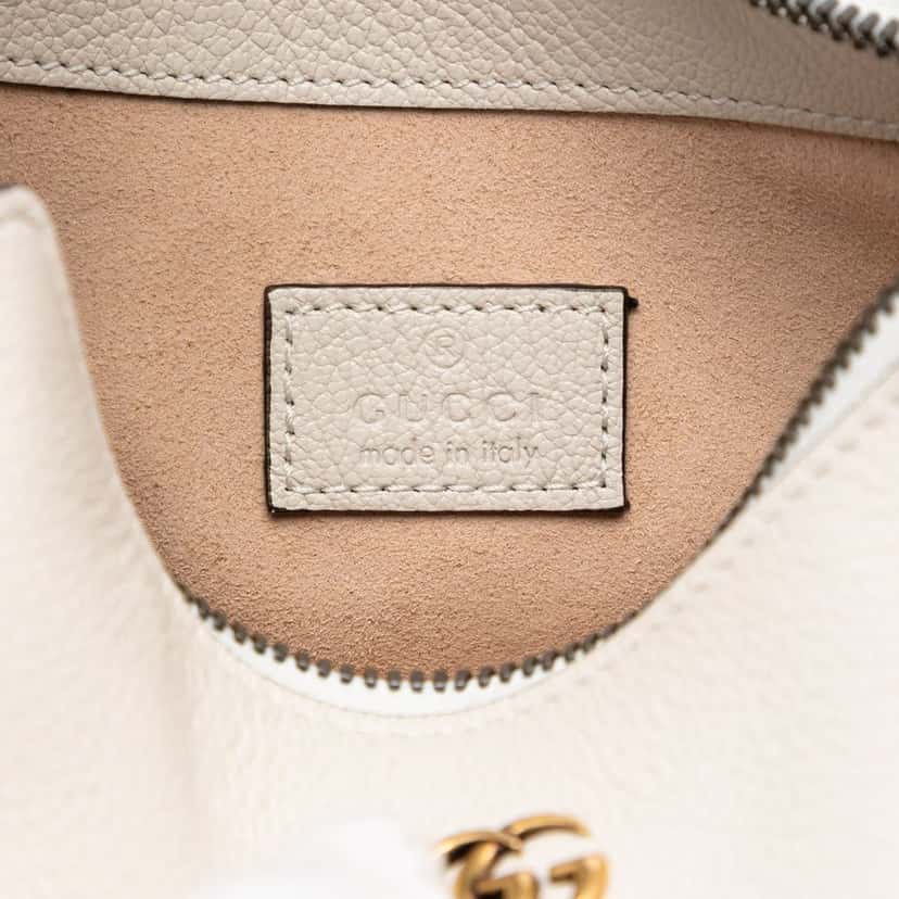 Gucci Mini Goatskin Aphrodite Shoulder Bag White Leather Very good condition - Box View