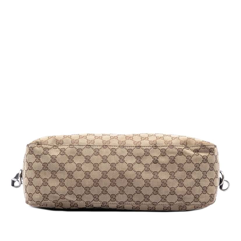 Gucci Large GG Canvas Icon Bit Satchel Beige Very good condition - Inside View