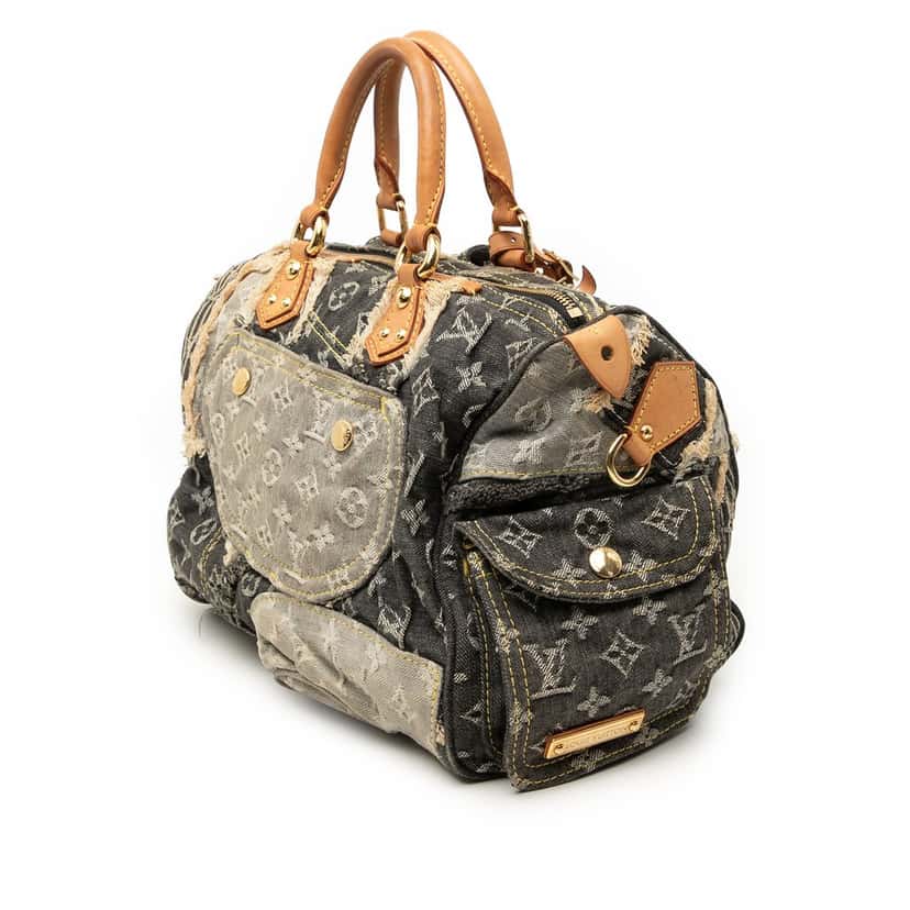 Louis Vuitton Monogram Denim Patchwork Speedy 30 Other Good condition - Back View