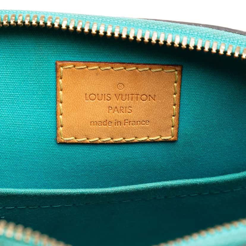 Louis Vuitton Monogram Vernis Alma BB Green Leather Very good condition - Box View