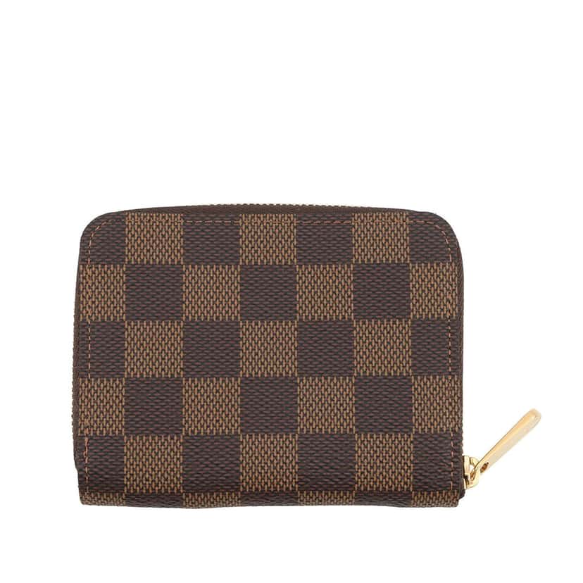 Louis Vuitton Damier Ebene Zippy Coin Pouch Brown Very good condition - Front View