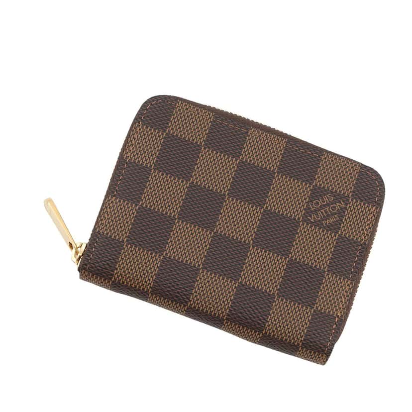 Louis Vuitton Damier Ebene Zippy Coin Pouch Brown Very good condition - Back View