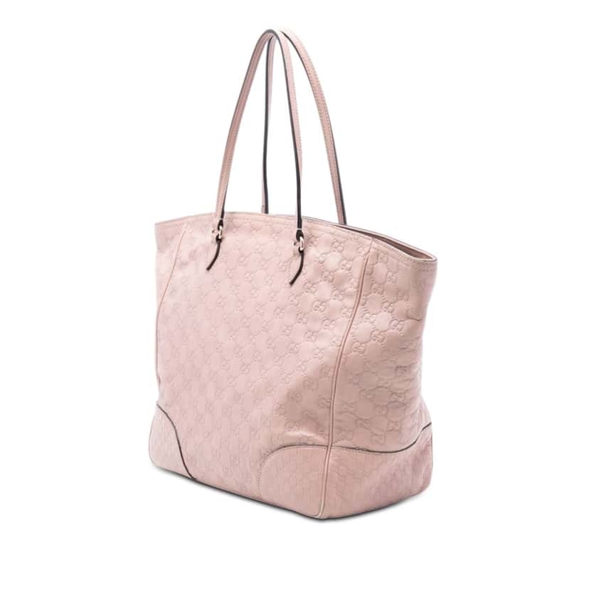 Gucci Guccissima Bree Tote Pink Leather Very good condition - Back View