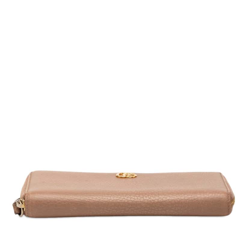 Gucci GG Marmont Calfskin Zip Around Wallet Beige Leather Very good condition - Inside View