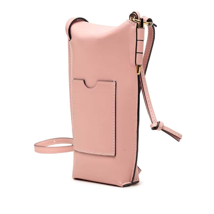 Loewe Leather Gate Pocket Crossbody Pink Leather Very good condition - Back View