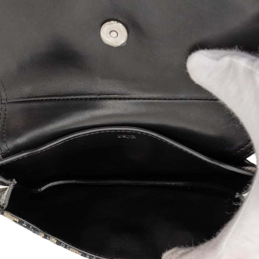 Dior Oblique Canvas Saddle Belt Bag Blue Very good condition - Model View