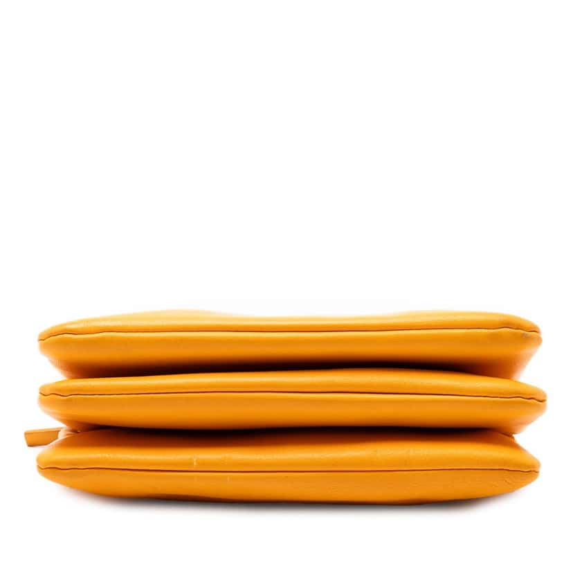 Celine Small Lambskin Trio Crossbody Orange Leather Very good condition - Inside View