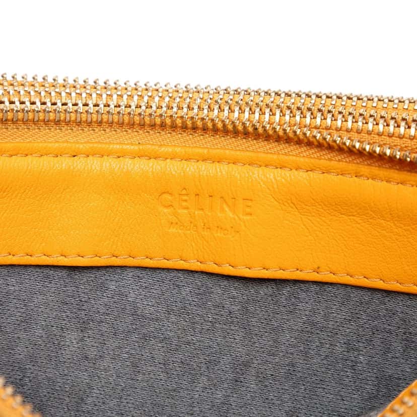 Celine Small Lambskin Trio Crossbody Orange Leather Very good condition - Box View
