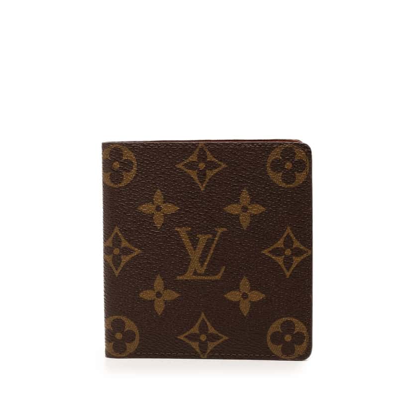 Louis Vuitton Monogram Bifold Small Wallet Brown Very good condition - Front View