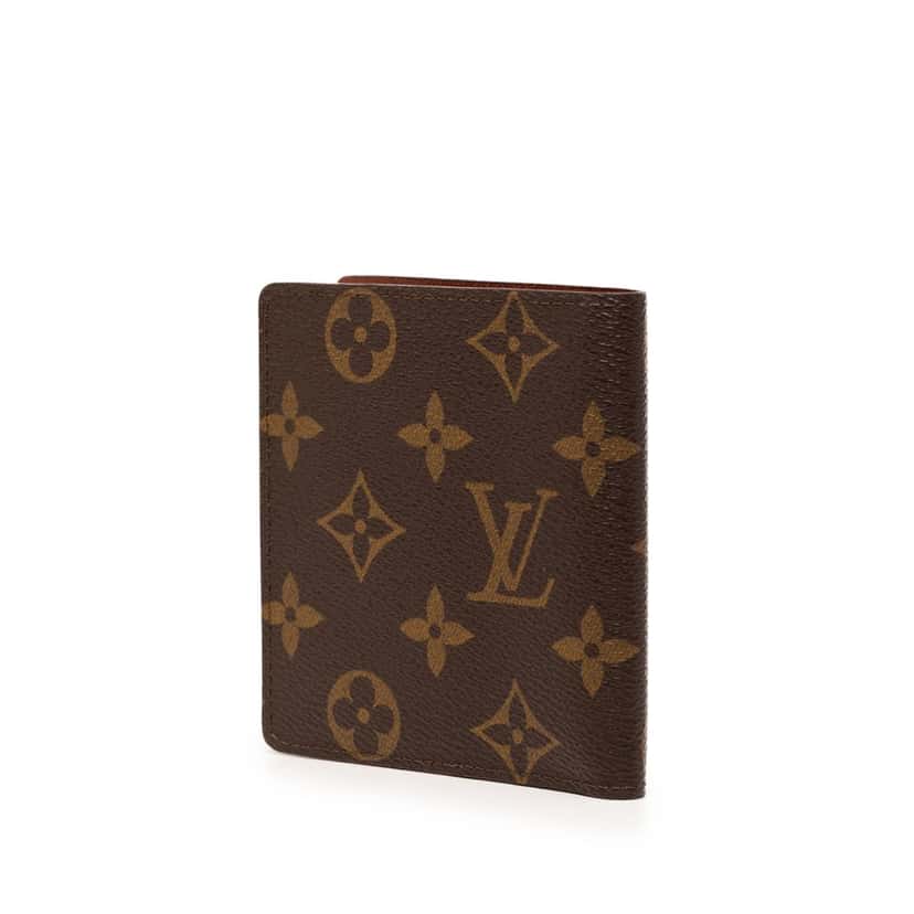 Louis Vuitton Monogram Bifold Small Wallet Brown Very good condition - Back View