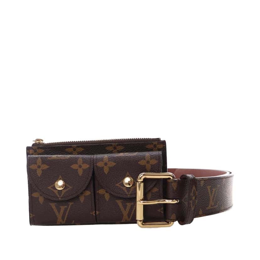 Louis Vuitton Monogram Pochette Duo Belt Bag Brown Very good condition - Box View