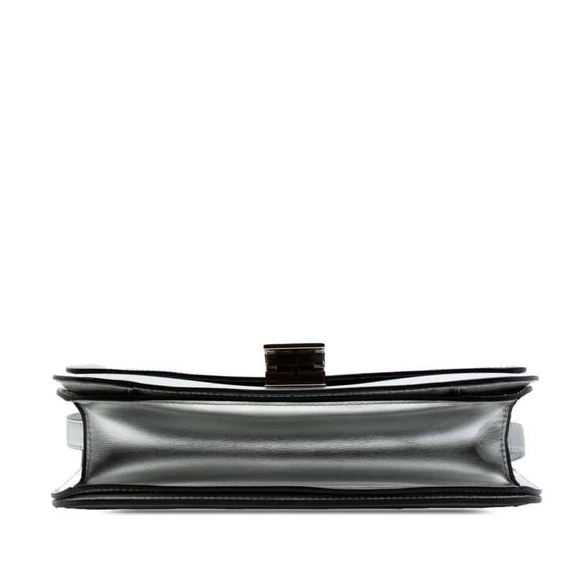 Celine Medium Calfskin Classic Box Silver Leather Very good condition - Inside View