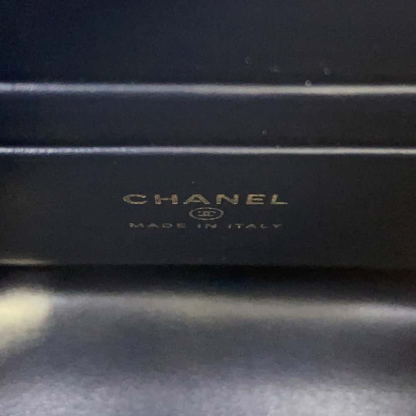 Chanel Extra Mini Quilted Washed Denim Coco Top Handle Bag Blue Very good condition - Box View