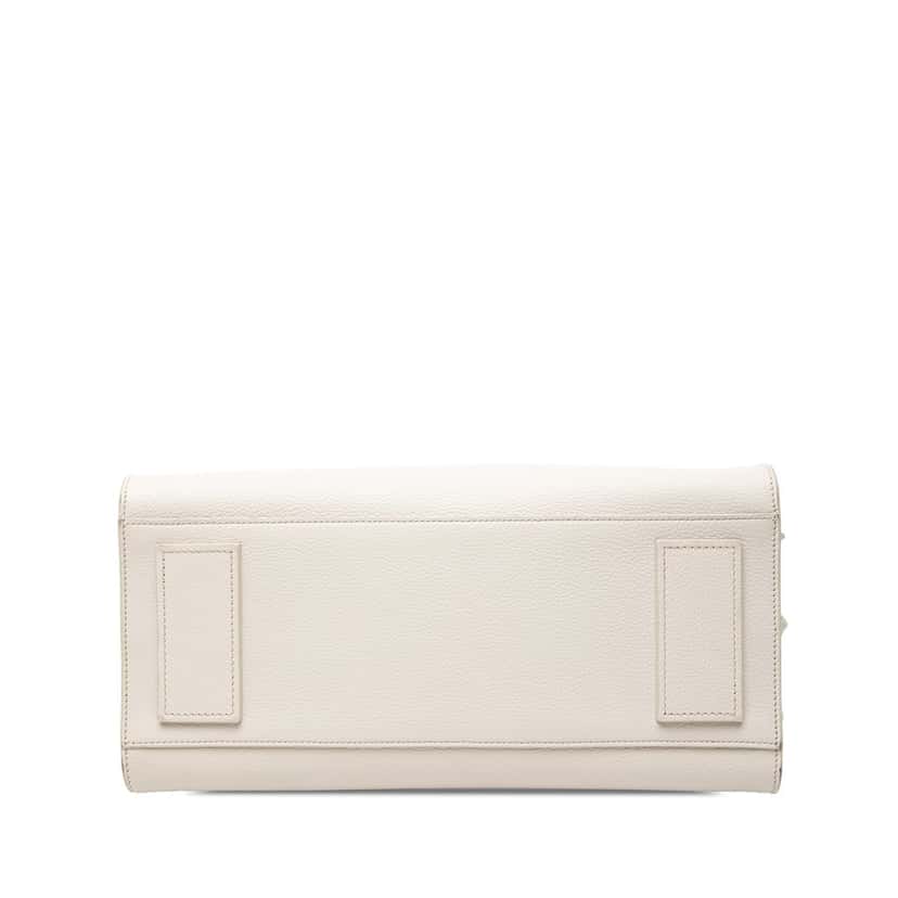 Saint Laurent Small Grained Calfskin Supple Sac De Jour Satchel White Leather Very good condition - Inside View