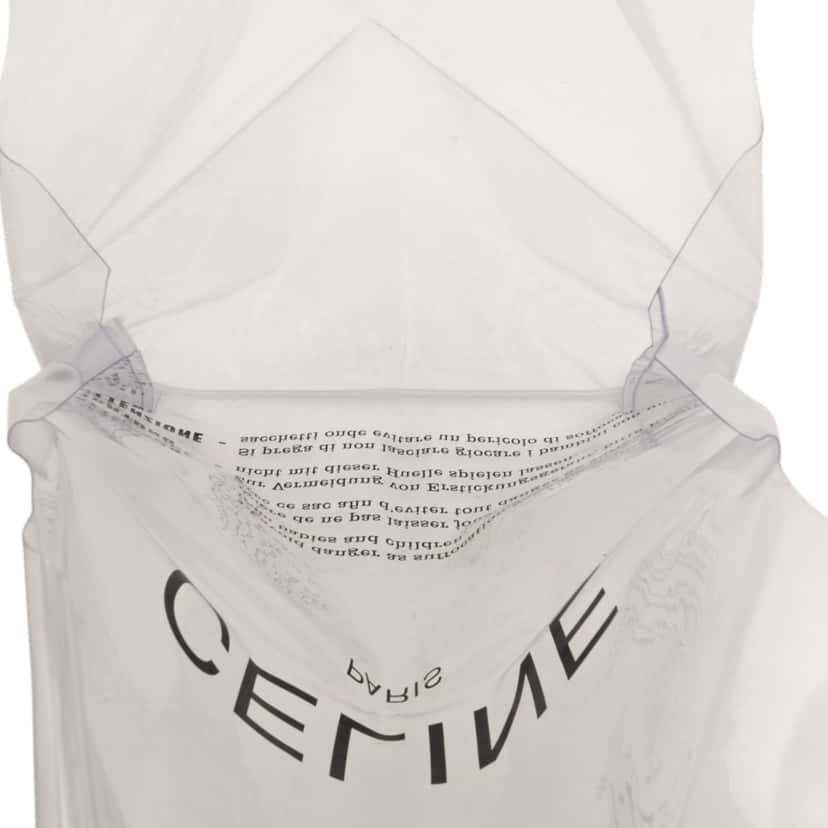 Celine PVC Shopping Tote White Plastic Good condition - Model View