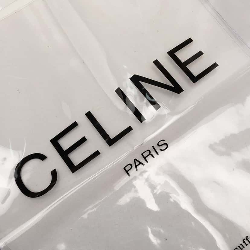 Celine PVC Shopping Tote White Plastic Good condition - Box View