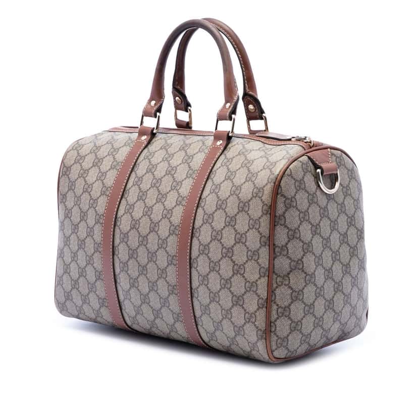 Gucci Medium GG Supreme Joy Boston Bag Beige Very good condition - Back View