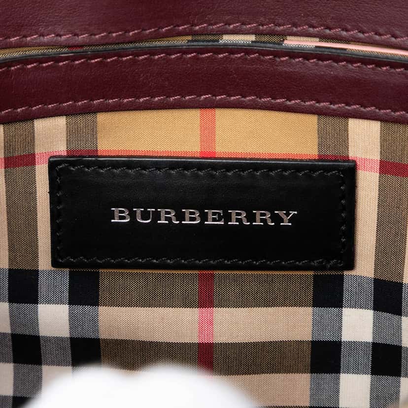 Burberry Bicolor Leather Macken Crossbody Red Leather Very good condition - Box View