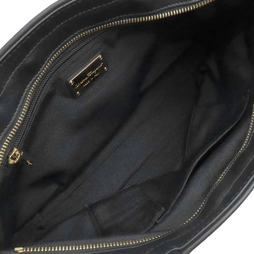 Salvatore Ferragamo Nylon Leopard Print Double Gancini Tote Black Very good condition - Model View