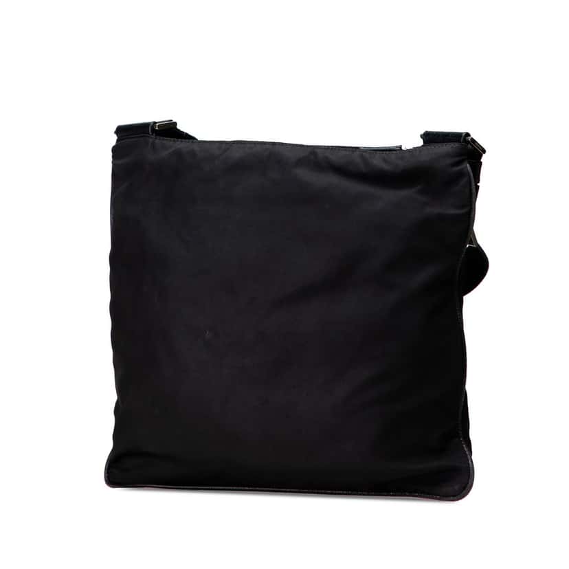 Prada Tessuto Zip Top Crossbody Black Very good condition - Back View