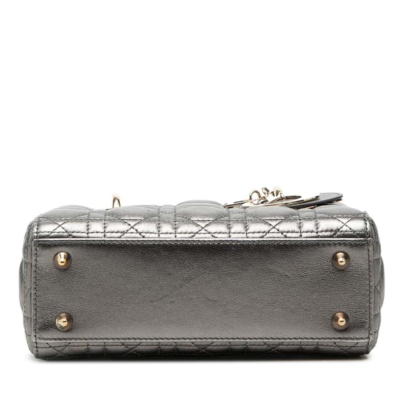 Dior Small Metallic Lambskin Cannage My ABCDior Lady Dior Other Leather Very good condition - Inside View