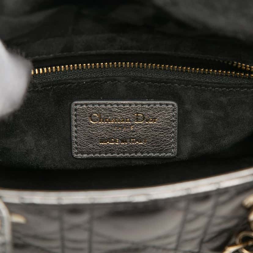 Dior Small Metallic Lambskin Cannage My ABCDior Lady Dior Other Leather Very good condition - Box View