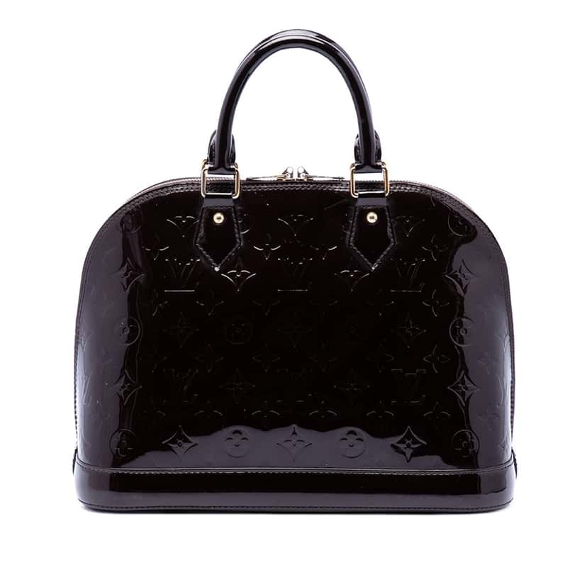 Louis Vuitton Monogram Vernis Alma PM Purple Leather Very good condition - Front View