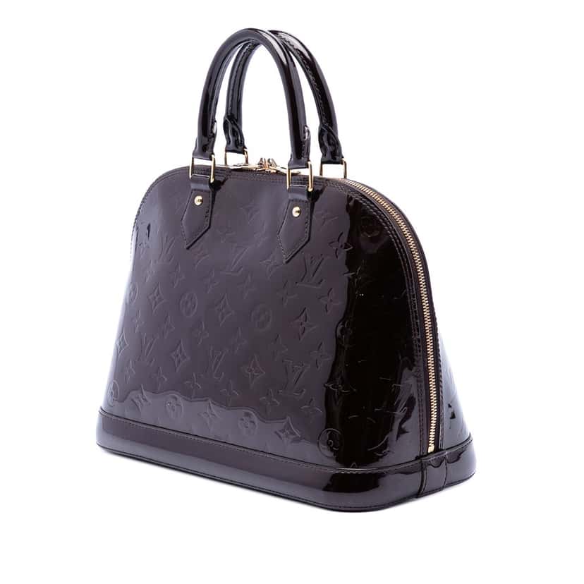 Louis Vuitton Monogram Vernis Alma PM Purple Leather Very good condition - Back View