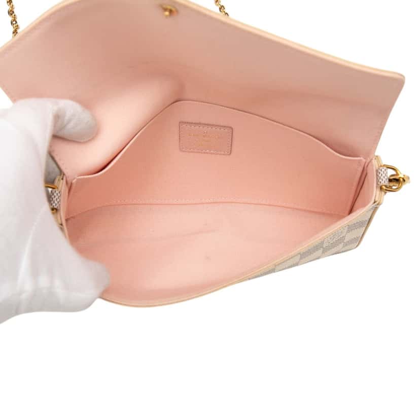 Louis Vuitton Damier Azur Pochette Felicie White Very good condition - Model View
