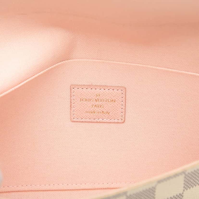 Louis Vuitton Damier Azur Pochette Felicie White Very good condition - Box View