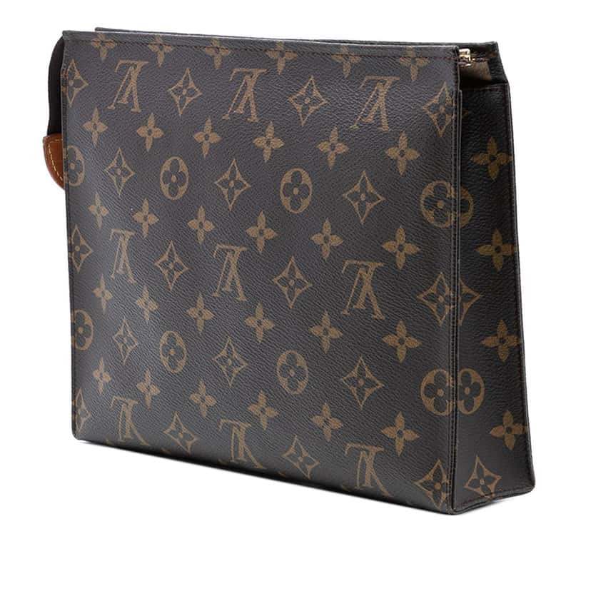 Louis Vuitton Monogram Toiletry Pouch 26 Brown Very good condition - Back View