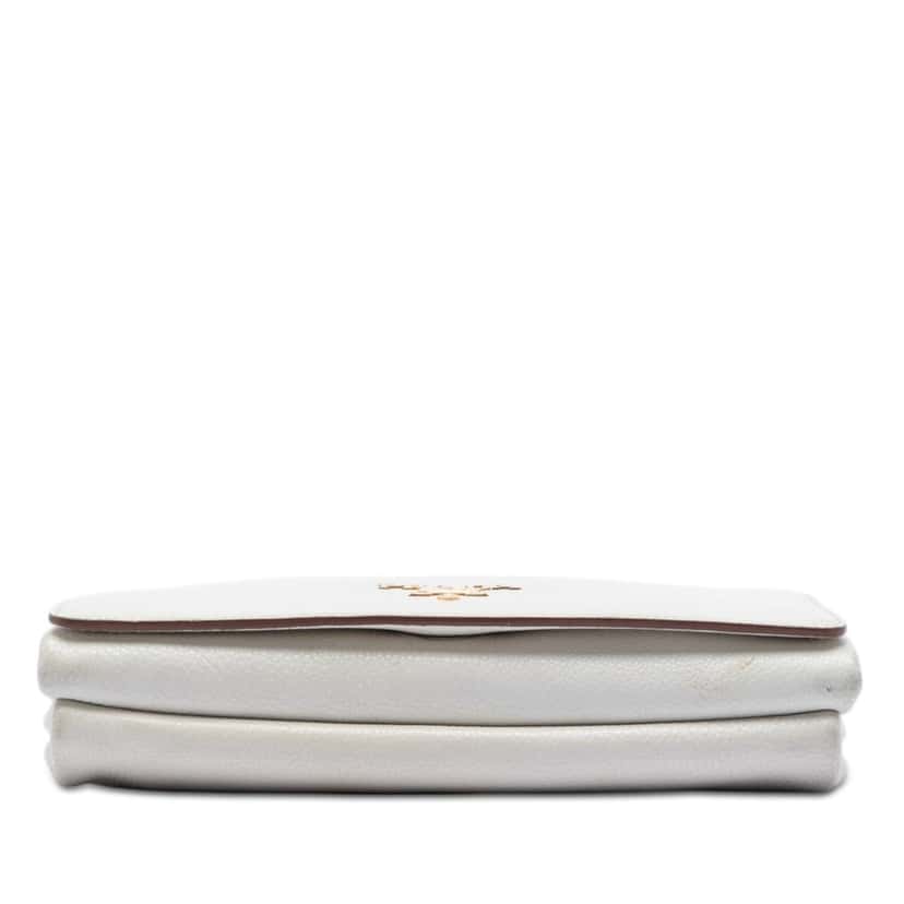 Prada Vitello Daino Crossbody White Leather Very good condition - Inside View