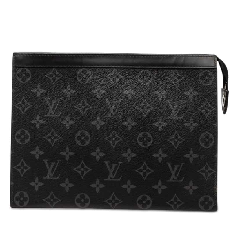 Louis Vuitton Monogram Eclipse Pochette Voyage MM Black Very good condition - Front View