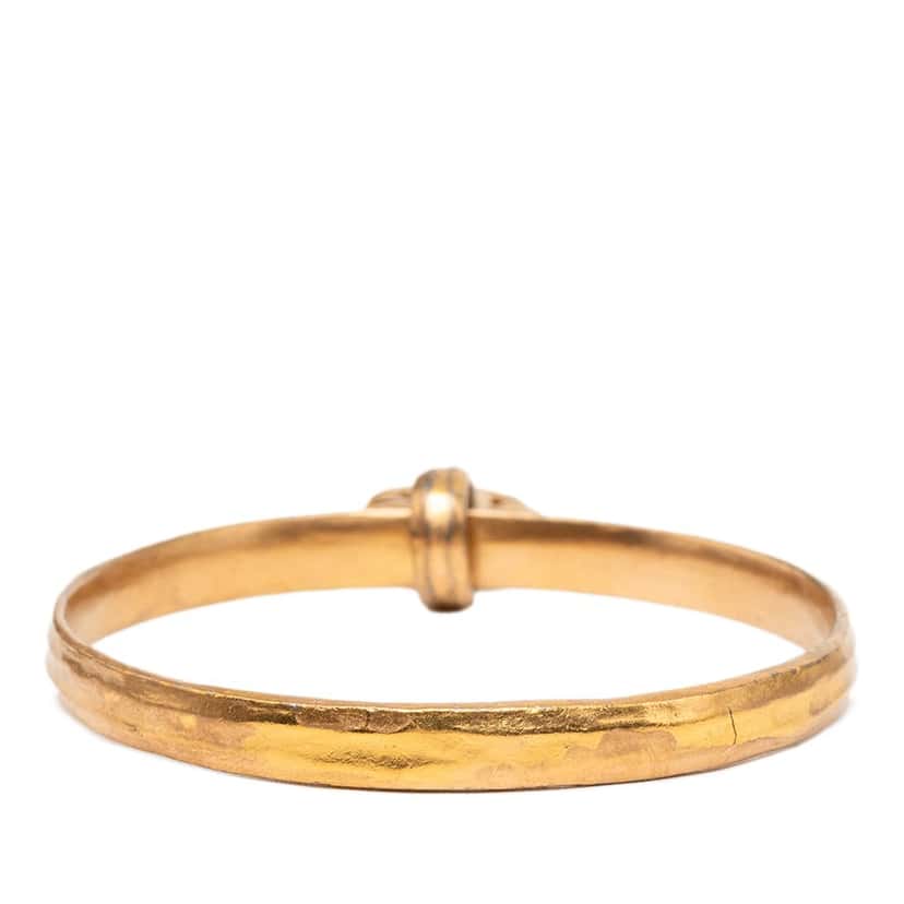 Chanel Gold Plated CC Charm Bangle Gold Metal Very good condition - Inside View