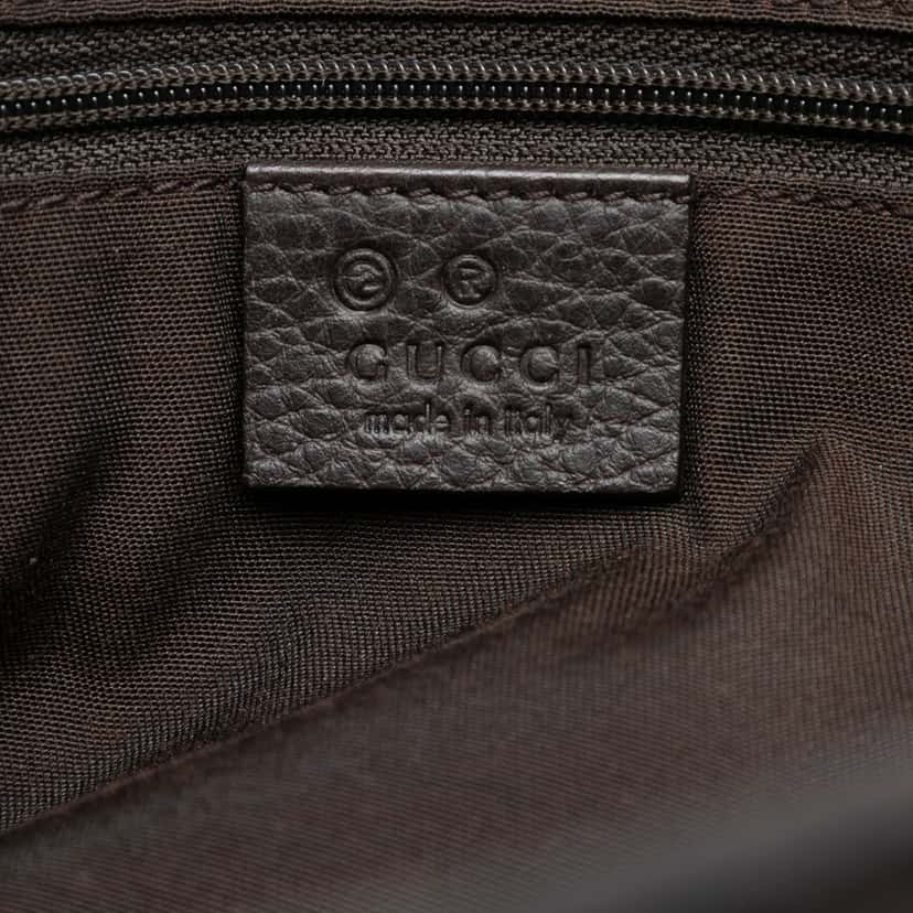Gucci Calfskin Bamboo Libeccio Tote Brown Leather Very good condition - Box View