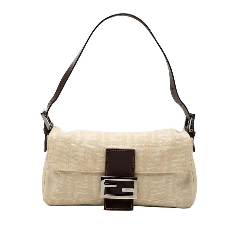 Fendi Zucca Canvas Baguette Brown Very good condition - Front View