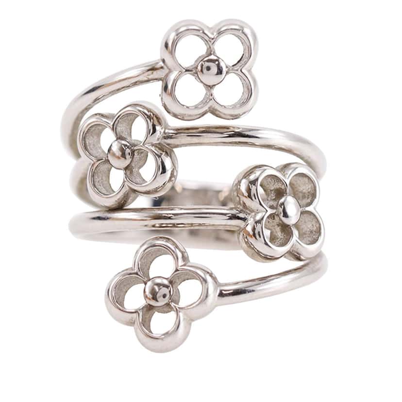 Louis Vuitton Brass Flower Full Ring