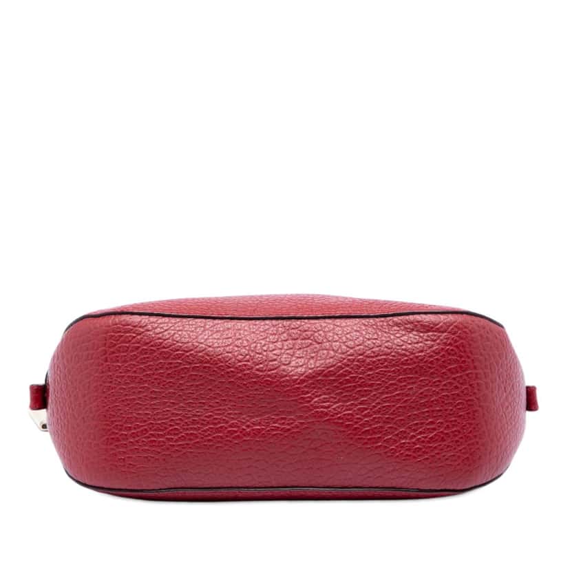 Burberry Small Grained Calfskin Heritage Orchard Bowling Bag Red Leather Very good condition - Inside View