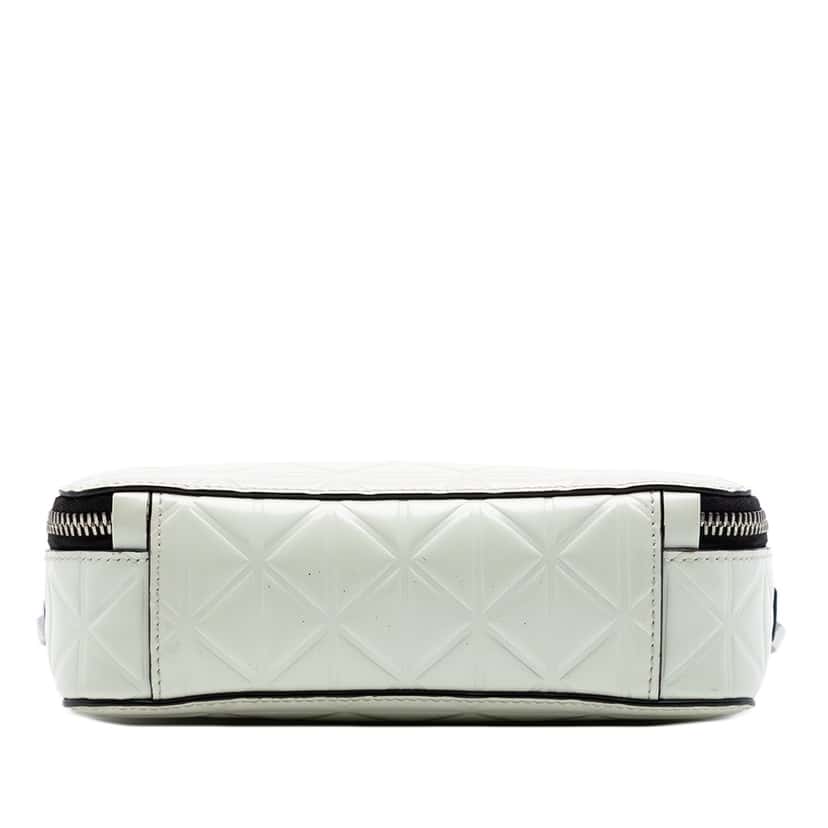 Prada Small Embossed Spazzolato Leather Brique Crossbody White Leather Very good condition - Inside View