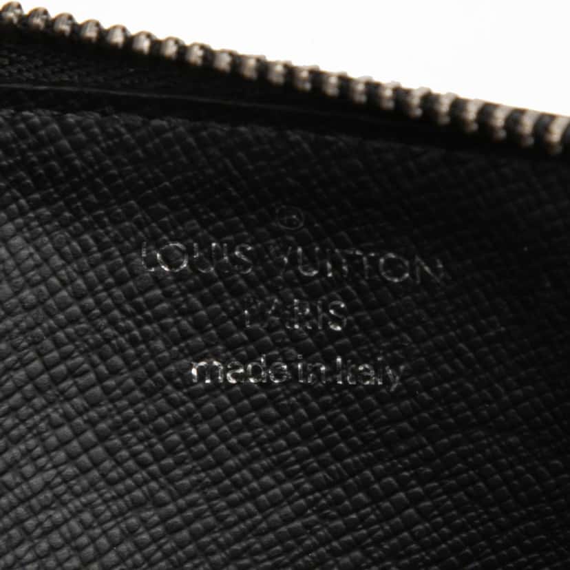 Louis Vuitton Monogram Eclipse Reverse Taigarama Coin Card Holder Black Very good condition - Box View