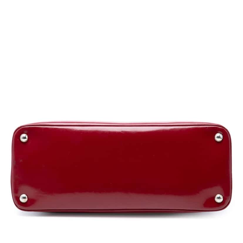 Prada Large Spazzolato Promenade Satchel Red Leather Very good condition - Inside View