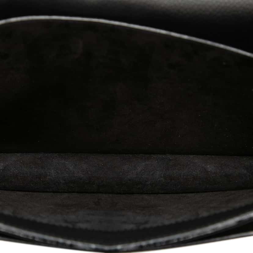 Saint Laurent Medium Grained Calfskin Monogram Sunset Crossbody Black Leather Very good condition - Model View