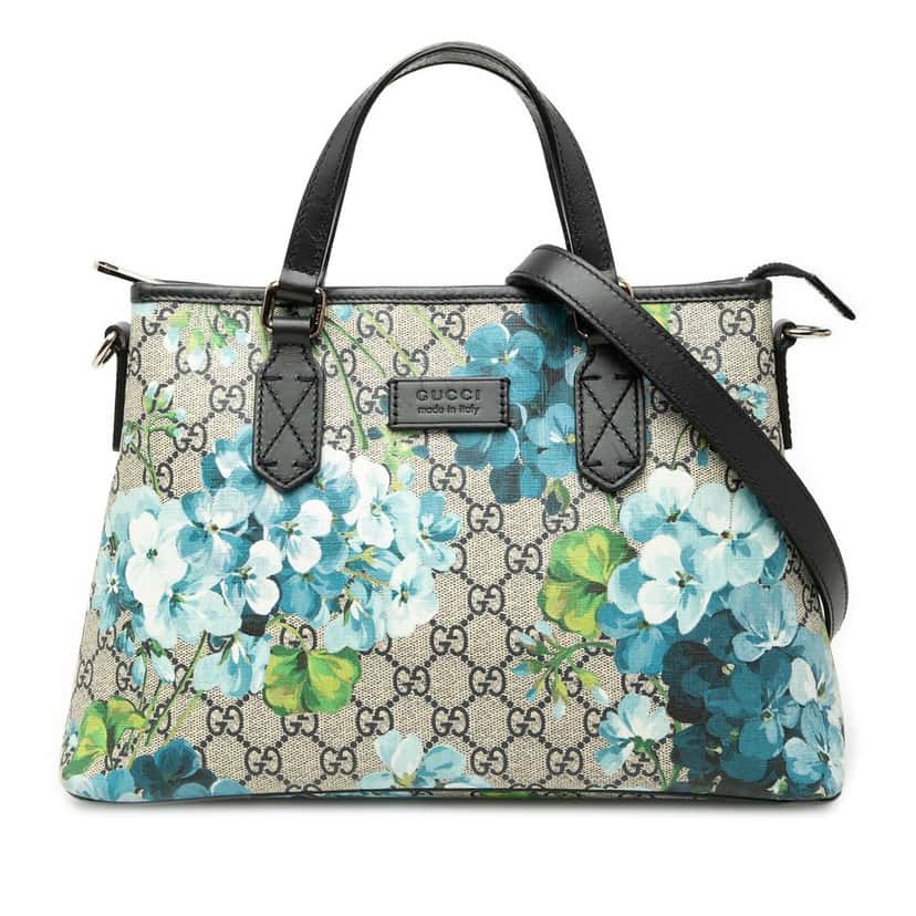 Gucci GG Supreme Blooms Satchel Beige Very good condition - Front View