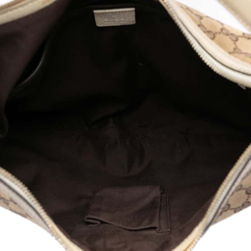 Gucci Large GG Canvas Web Princy Hobo Beige Very good condition - Model View