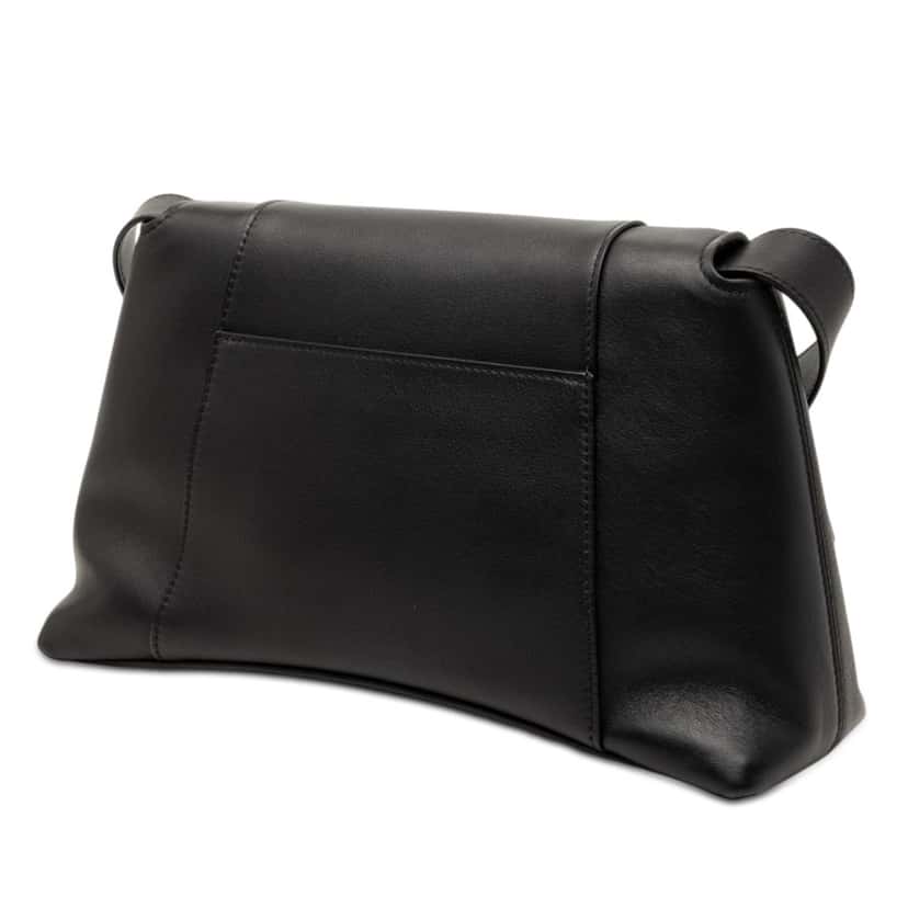 Balenciaga Small Calfskin Downtown Crossbody Black Leather Very good condition - Back View