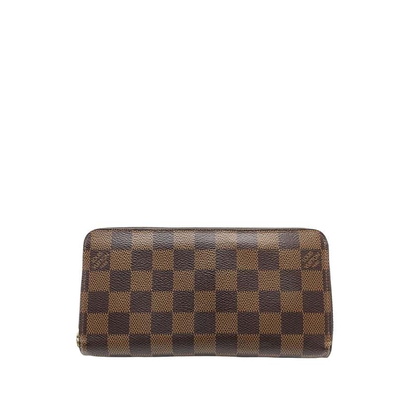 Louis Vuitton Damier Ebene Zippy Long Wallet Brown Very good condition - Front View