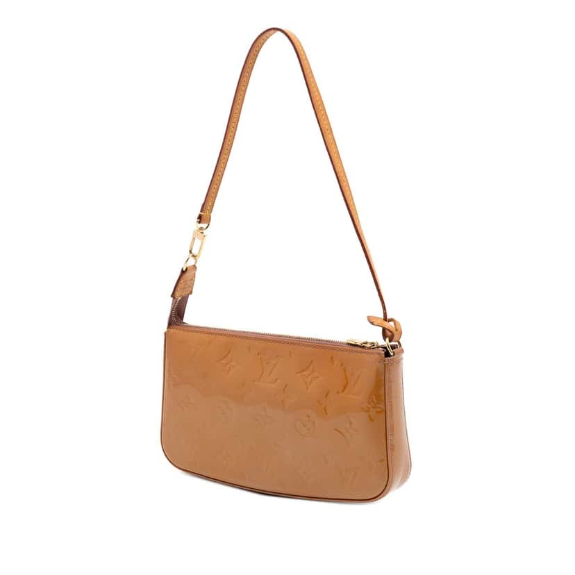 Louis Vuitton Monogram Vernis Pochette Accessoires Brown Leather Very good condition - Back View