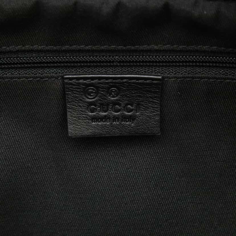 Gucci Microguccissima Clutch Black Leather Very good condition - Box View